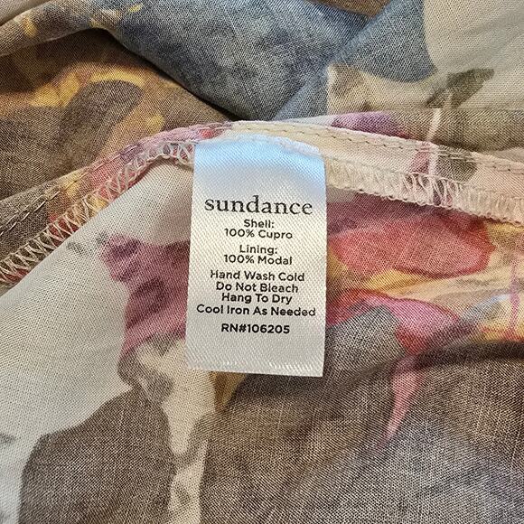 Sundance Trieste Romance Dress Womens PXS Chiffon Ruffles Artsy Cottagecore - Picture 10 of 16